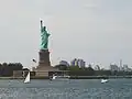 La statue de la Liberté, vue du Staten Island Ferry.