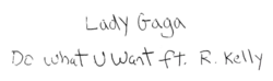 Description de l'image Lady Gaga - Do What U Want logo.png.