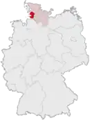 Drapeau de Arrondissement de Dithmarse