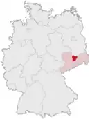 Drapeau de Arrondissement de Meissen