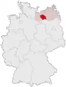 Drapeau de Arrondissement de Parchim