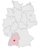 Drapeau de Arrondissement de Tübingen