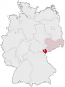 Drapeau de Arrondissement du Vogtland