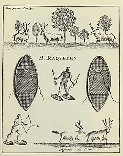 « On marche bien plus vite avec ces machines sur la neige qu'on ne feroit avec des souliers sur un chemin battu. »
