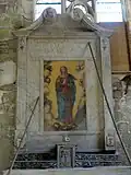 Collatéral, retable de la Vierge.