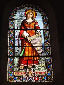 1889Sainte Cécile, d'après le tableau de RaphaëlÉglise de Lailly-en-ValLoiret.