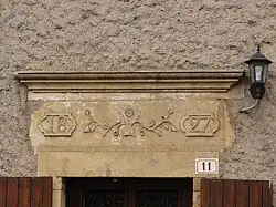 Linteau porte de maison 1827.