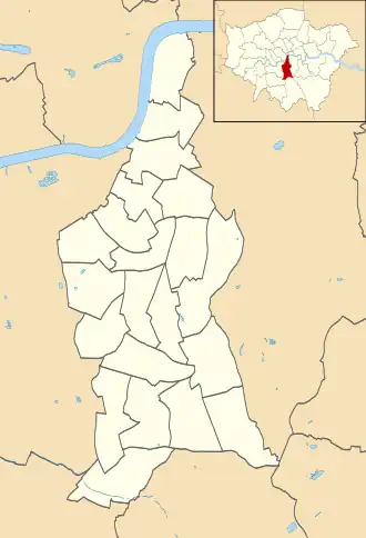 Géolocalisation sur la carte : Lambeth