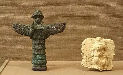 Déesse protectrice. Musée de l'Oriental Institute de Chicago.