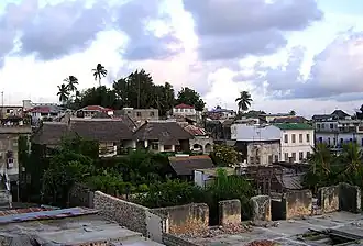 Vue de la ville de Lamu.