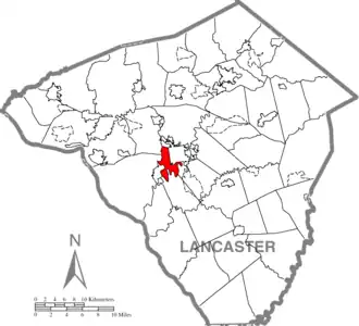 Localisation de Lancaster Township