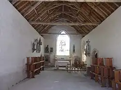 Vue générale de l'intérieur de la chapelle.