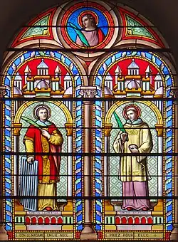 Louis André : saint Laurent et saint Étienne.
