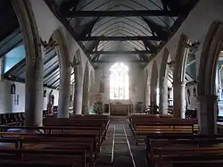 Vue générale de l'intérieur de l'église.