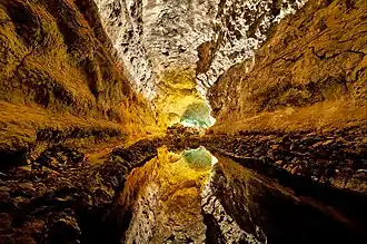 Ici : le tunnel de lave de Cuevas, en Amérique centrale.