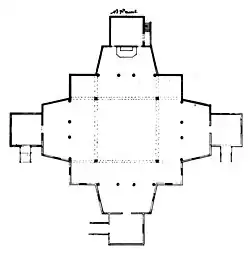 Plan de l'église de Lappee.