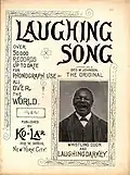 Couverture de la partition pour The Laughing Song de George W Johnson.