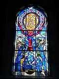 Lauterbrunnen, église réformée, vitrail