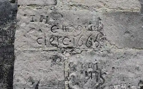 Graffiti de 1665.