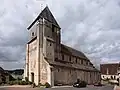 L'église vue depuis la grand rue.