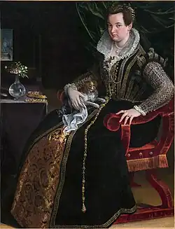 Portrait de Costanza Alidosi par Lavinia Fontana, vers 1594 – National Museum of Women in the Arts, Washington.