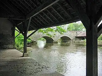 Lavoirs et pont sur la Blaise.