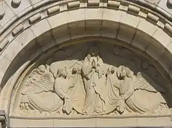 Tympan, église Notre Dame, XIe et XIIe&nbsp;siècles.