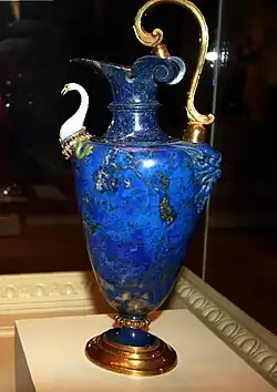 Cruche pour ablutions, en lazurite, or, bronze, émail, Hans Domes, (1577-1578)