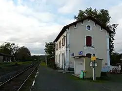 La voie en direction d'Agen.