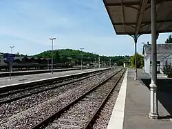 Les voies en directions de Périgueux et de Libourne.