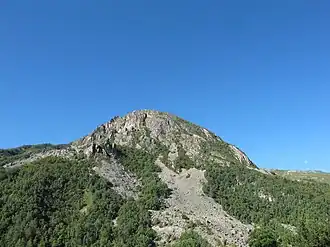 Le Cochet depuis Saint-Martin-de-Belleville au nord-est.