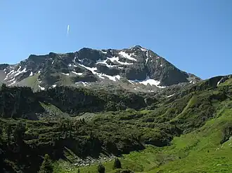 Le Grand Mont depuis l'alpage des Combettes au nord.