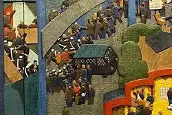 Affrontements entre les grévistes et la police le 7 avril 1972