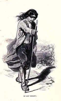 Illustration du Juif errant par Gavarni (1845)
