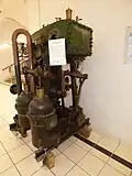 La machine à vapeur du Lechalas vue de l'arrière