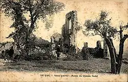 Ruines du château féodal.