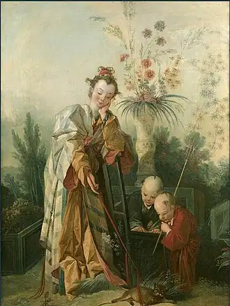 François Boucher, Le Mérite de tout pays, 1742-1745, huile sur toile, 105,5× 80&nbsp;cm.