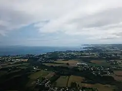 Le Palais, vue d'avion