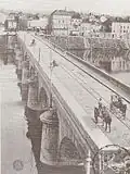 Le pont de Loire au début du XXe&nbsp;siècle.