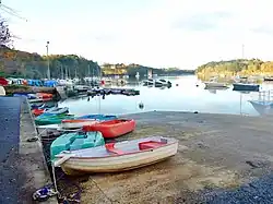 La Laïta vue de la cale du port du Pouldu