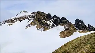 Vue en direction du sommet.