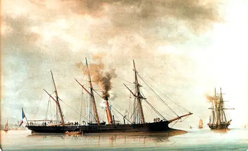 François Roux.L'aviso Le Renard, Le Renard (aviso) (Musée de la Marine de Paris).