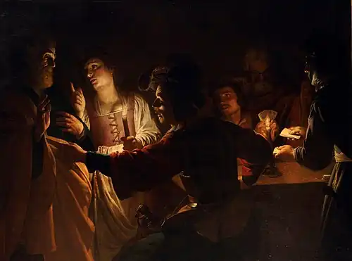 Le Reniement de saint Pierre, vers 1620, musée des Beaux-Arts de Rennes.