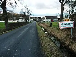 Le Ruisseau depuis la D 55