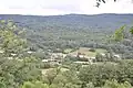 Vue sur le village du Sautel.