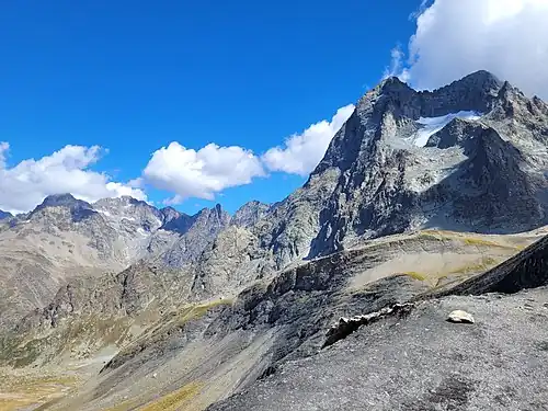 Le Sirac vu depuis le col de Vallonpierre.