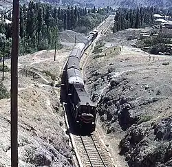Le Taurus Express entre Ulukışla et Adana en juillet 1970.