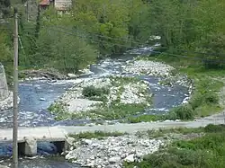 Point de confluence de la Coumelade dans le Tech