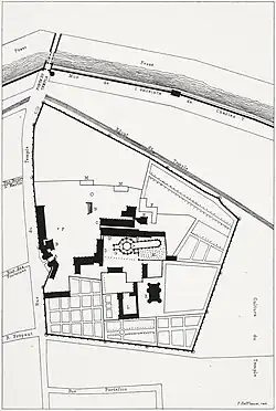 L'enceinte vers 1450.