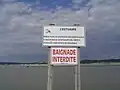L'estuaire de la Canche, au nord de la plage.